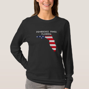 Pembroke Pines Florida USA State America Travel Fl T-Shirt