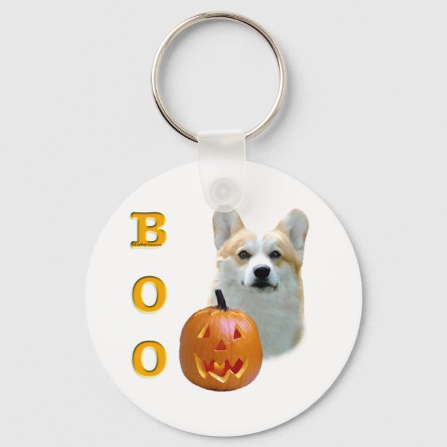 Pembroke Welsh Corgi Boo Keychain (Front)