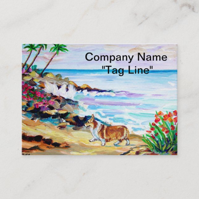 Pembroke Welsh Corgi Business Card (Front)