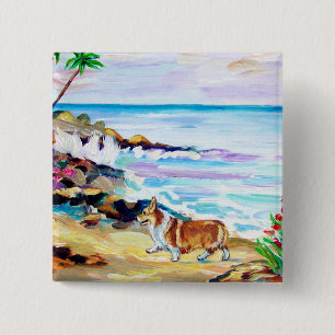 Pembroke Welsh Corgi Button Pin