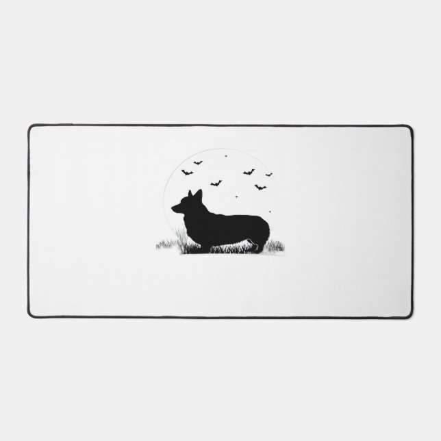 Pembroke Welsh Corgi Chien - Halloween Moon Silhou (Recto)