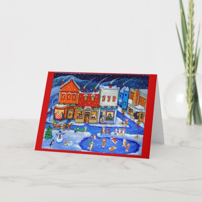 Pembroke Welsh Corgi Christmas Cards (Front)