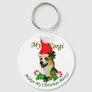 Pembroke Welsh Corgi Christmas Gifts Keychain