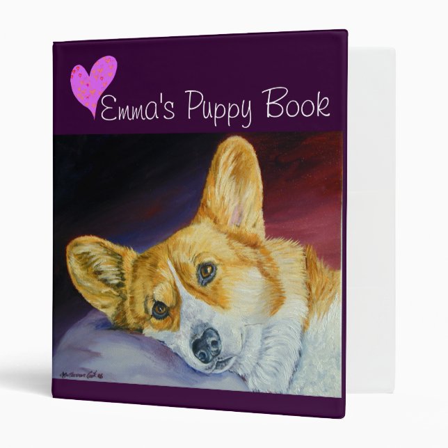 Pembroke Welsh Corgi Classeur (Devant/intérieur)