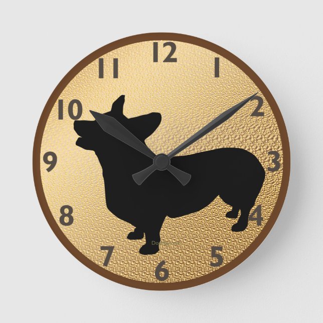 Pembroke Welsh Corgi Clock (Front)