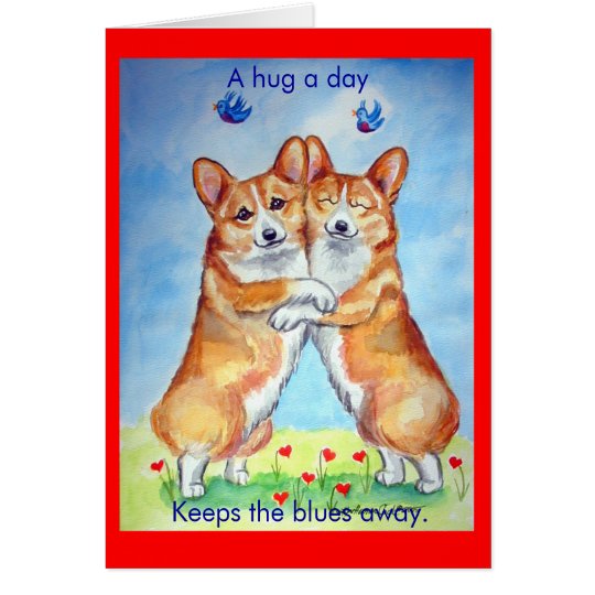 Pembroke Welsh Corgi Corgi Hugs Note Cards