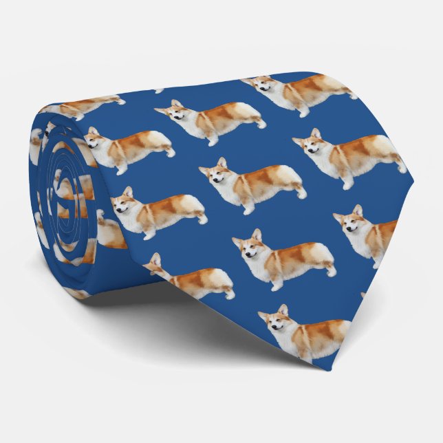 Pembroke Welsh Corgi Cravate (Roulé)