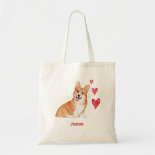 Pembroke Welsh Corgi Custom Pet Name   Tote Bag