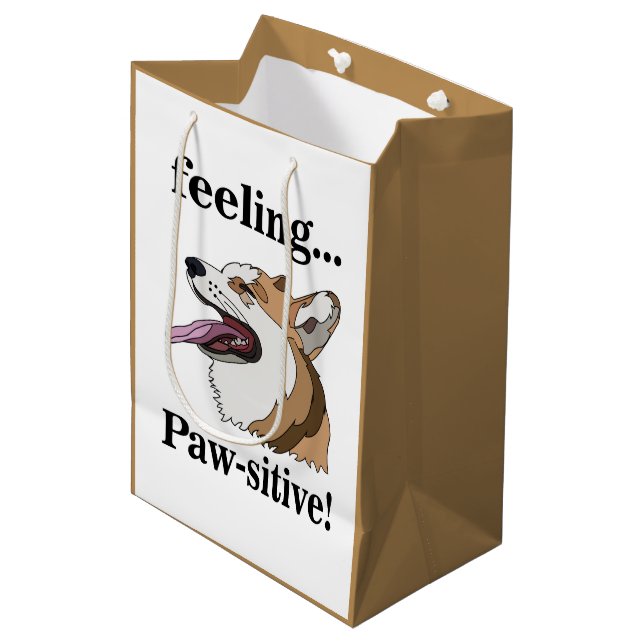 Pembroke Welsh Corgi Cute Dog  Medium Gift Bag (Front Angled)