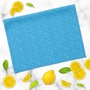 Pembroke Welsh Corgi Cute Pattern Teal Kitchen Towel