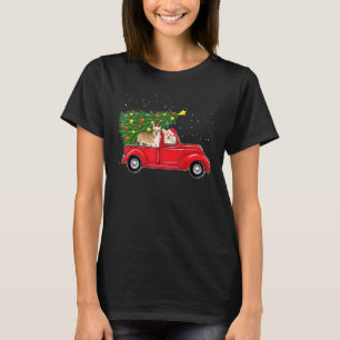 Pembroke Welsh Corgi Dog Christmas Red Car Truck X T-Shirt