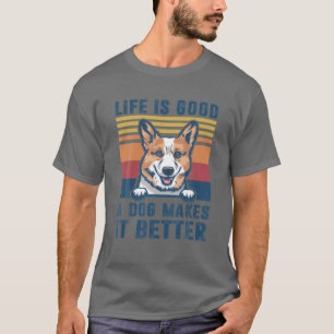 Pembroke Welsh Corgi Dog Gifts Funny Dog Dad Mom M T-Shirt