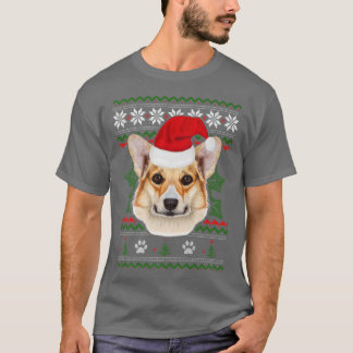 Pembroke Welsh Corgi Dog Holiday Ugly Christmas Xm T-Shirt