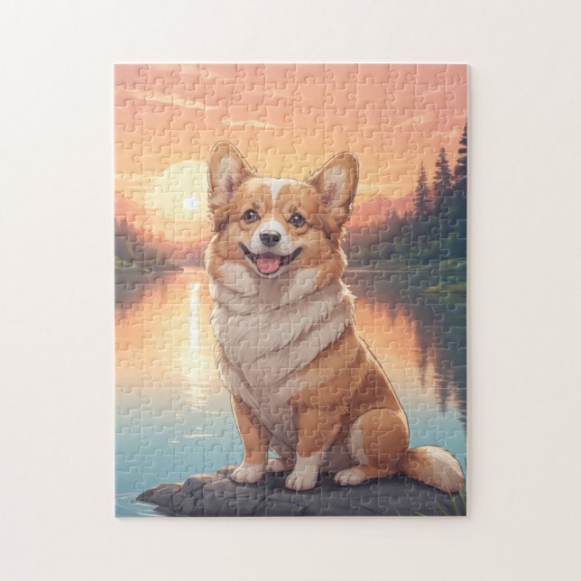 Pembroke Welsh Corgi dog Jigsaw Puzzle (Vertical)