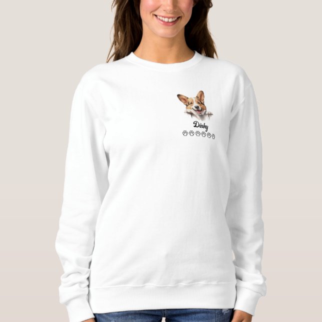 Pembroke Welsh Corgi Dog Sweatshirt (Front)