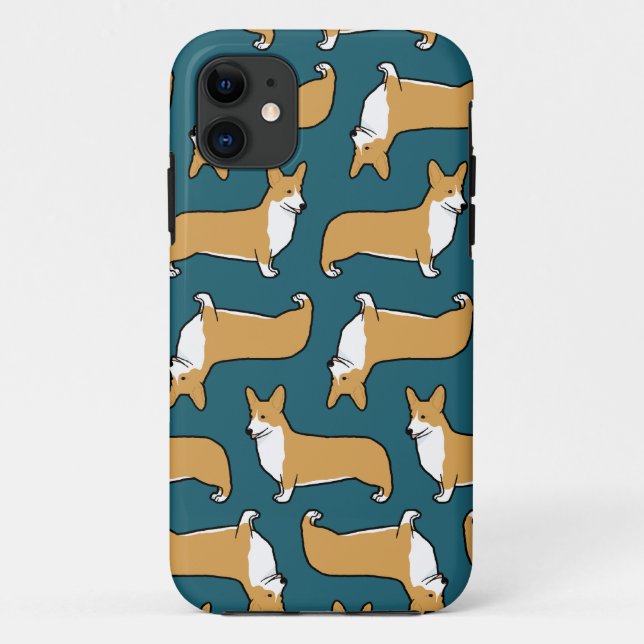 Pembroke Welsh Corgi Dogs Pattern Case-Mate iPhone Case (Back)