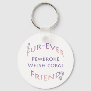 Pembroke Welsh Corgi Furever Keychain