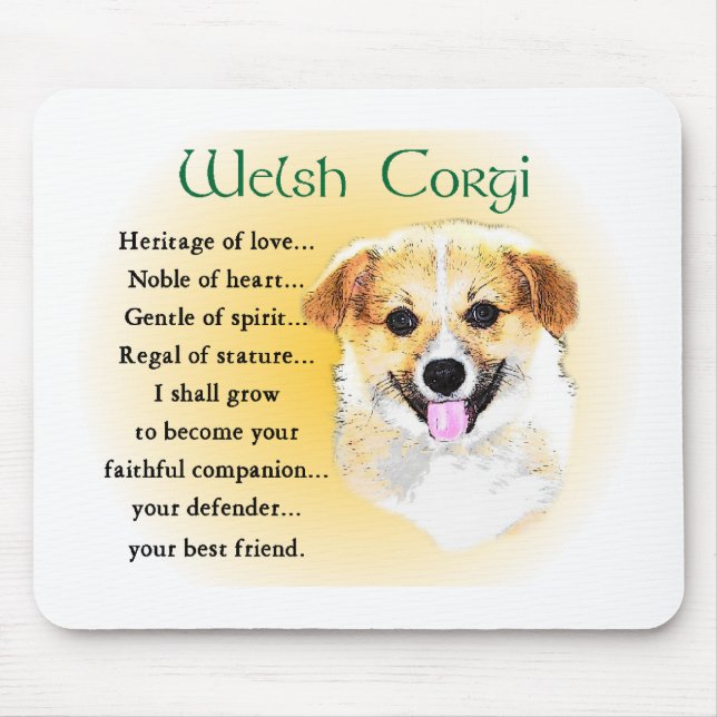 Pembroke Welsh Corgi Gifts Mouse Pad (Front)