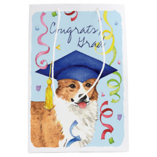 Pembroke Welsh Corgi Graduate Medium Gift Bag