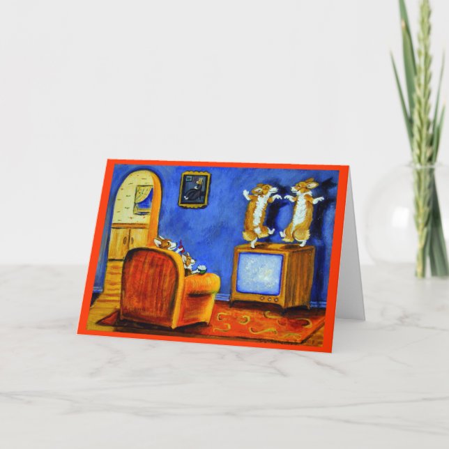 Pembroke Welsh Corgi Greeting Cards (Front)