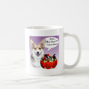 Pembroke Welsh Corgi Halloween Candy Coffee Mug