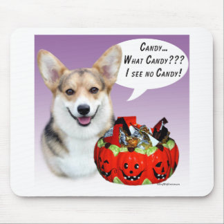 Pembroke Welsh Corgi Halloween Candy Mouse Pad
