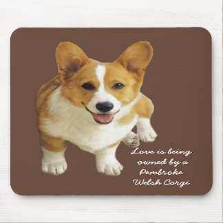 Pembroke Welsh Corgi Happy Mousepad