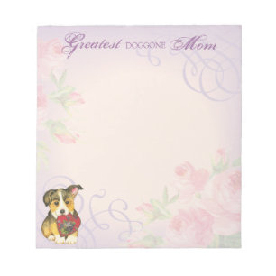 Pembroke Welsh Corgi Heart Mom Notepad