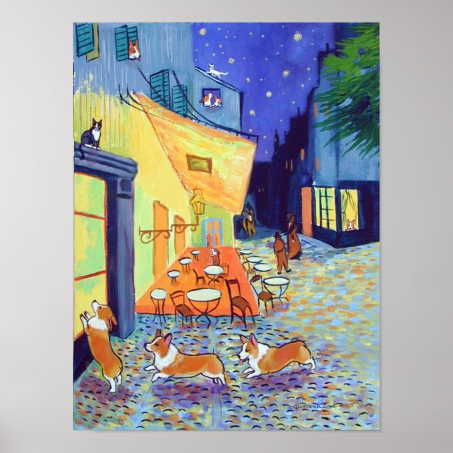 Pembroke Welsh Corgi Impression murale (Devant)