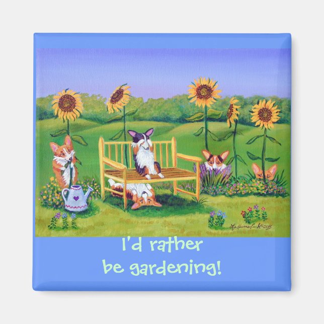 Pembroke Welsh Corgi Magnets (Front)