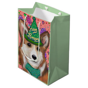 PEMBROKE WELSH CORGI MEDIUM GIFT BAG