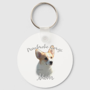 Pembroke Welsh Corgi Mom 2 Keychain