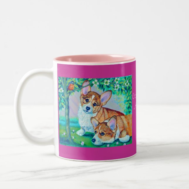 Pembroke Welsh Corgi Mugs (Left)