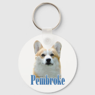 Pembroke Welsh Corgi Name Keychain