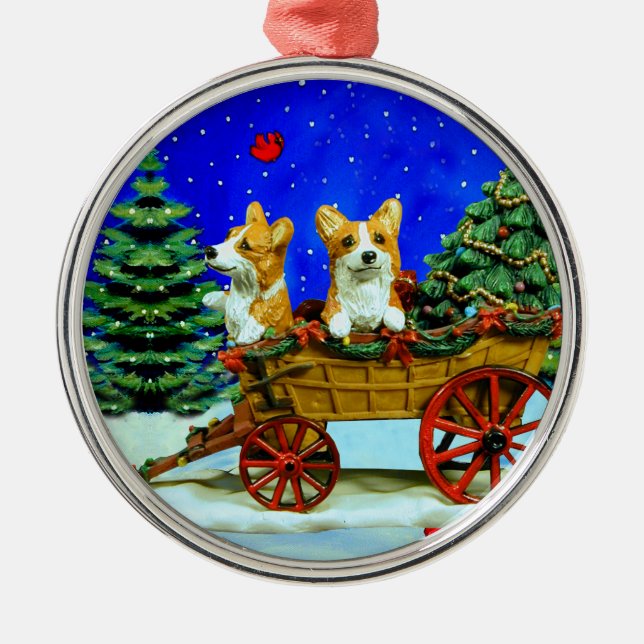 Pembroke Welsh Corgi Ornament Round Premium (Front)