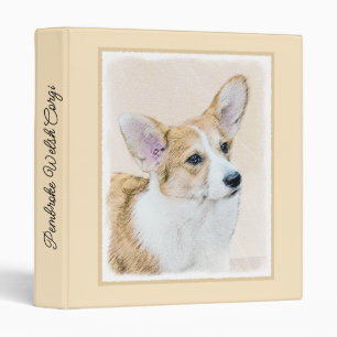 Pembroke Welsh Corgi Painting - Original Dog Art 3 Binder