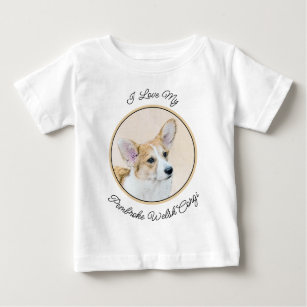 Pembroke Welsh Corgi Painting - Original Dog Art Baby T-Shirt