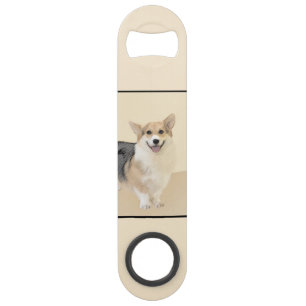 Pembroke Welsh Corgi Painting - Original Dog Art Bar Key