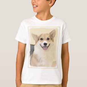 Pembroke Welsh Corgi Painting - Original Dog Art T-Shirt
