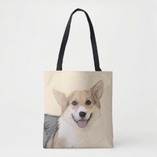 Pembroke Welsh Corgi Painting - Original Dog Art Tote Bag