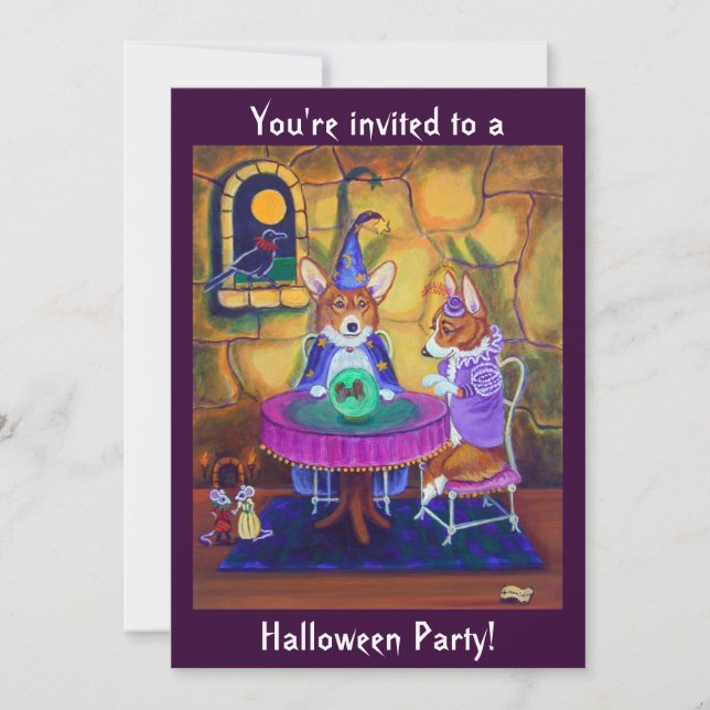 Pembroke Welsh Corgi Party Invitations (Front)