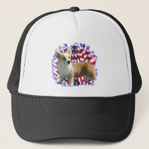 Pembroke Welsh Corgi Patriot Trucker Hat