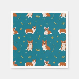 Pembroke Welsh Corgi Pattern   Napkin