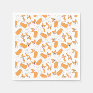Pembroke Welsh Corgi Pattern Napkin