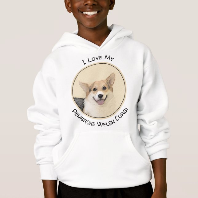 Pembroke Welsh Corgi Peinture - Chien d'art origin (Devant)