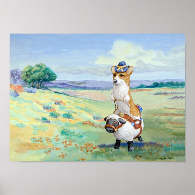 Pembroke Welsh Corgi Poster Print (Front)