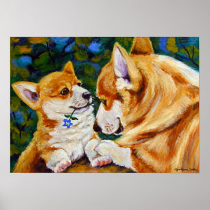 Pembroke Welsh Corgi Print Poster