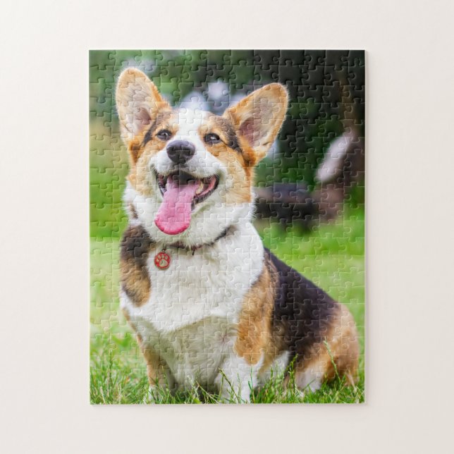 Pembroke Welsh Corgi Puppy Dog Jigsaw Puzzle (Vertical)