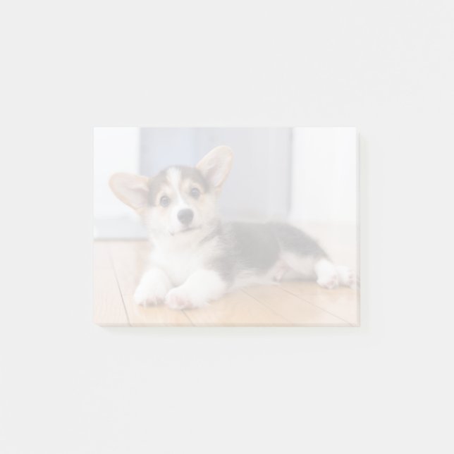 Pembroke Welsh Corgi Puppy Post-it Notes (Front)