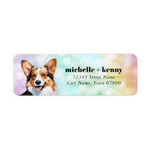 Pembroke Welsh Corgi Retourner les étiquettes d'ad